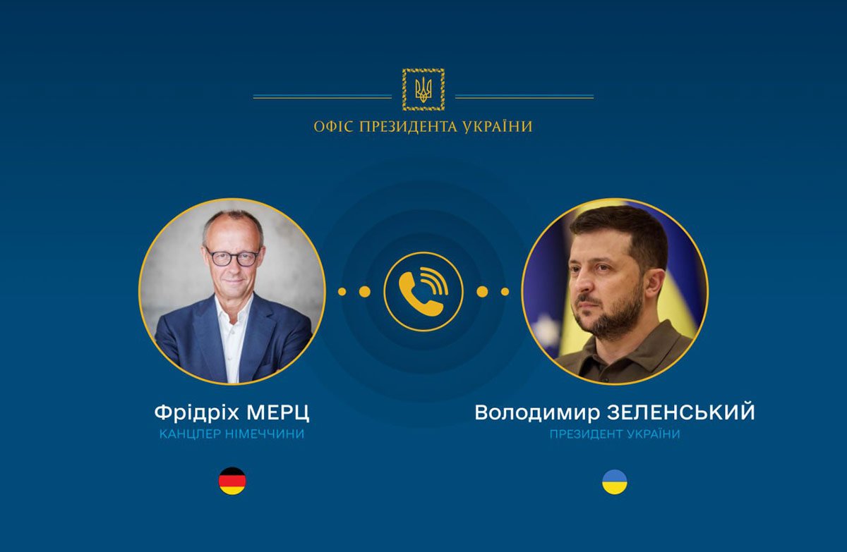 Президент Зеленський і канцлер Мерц обговорили антикорупційну реформу, підтримку дронового виробництва, вступ України до ЄС і допомогу Німеччини, що вже перевищує 9 млрд євро.